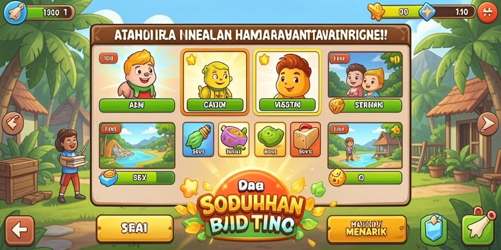 Kolom leaderboard untuk melihat peringkat pemain.